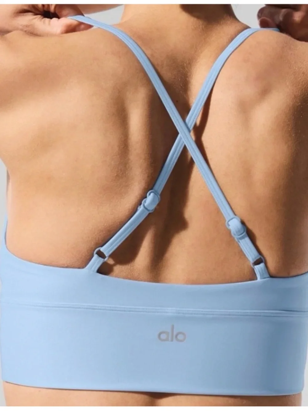 ALO airlift divine bra seashell blue S